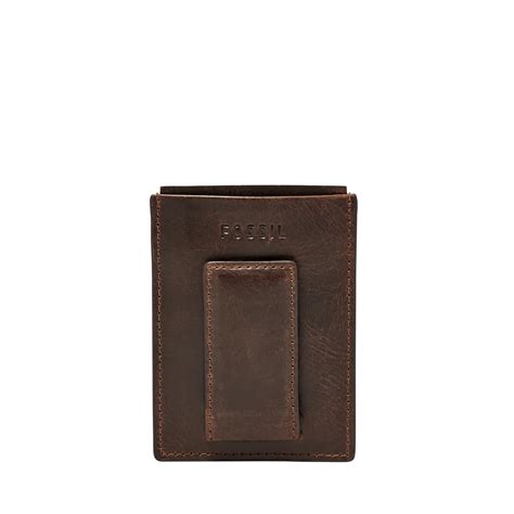 Derrick Leather RFID Magnetic Card Case Wallet 